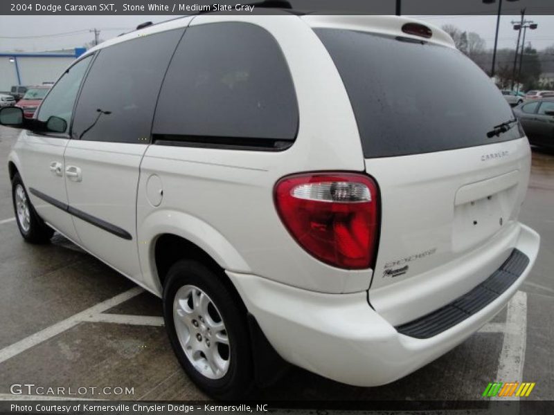Stone White / Medium Slate Gray 2004 Dodge Caravan SXT