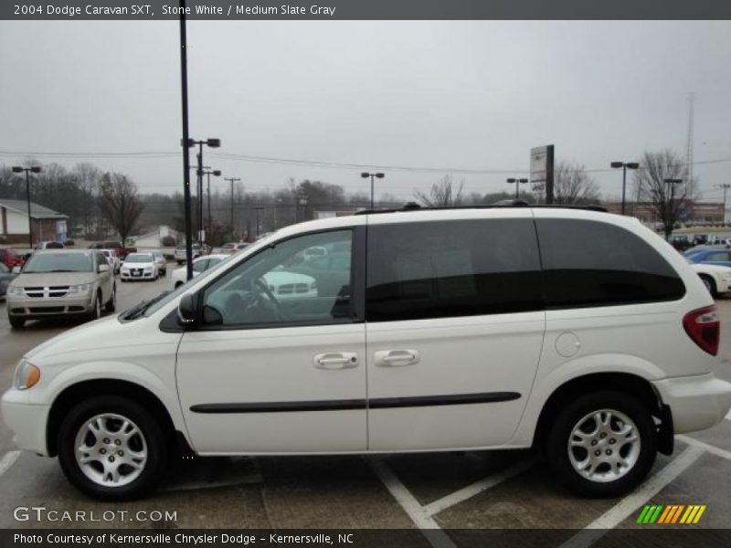 Stone White / Medium Slate Gray 2004 Dodge Caravan SXT