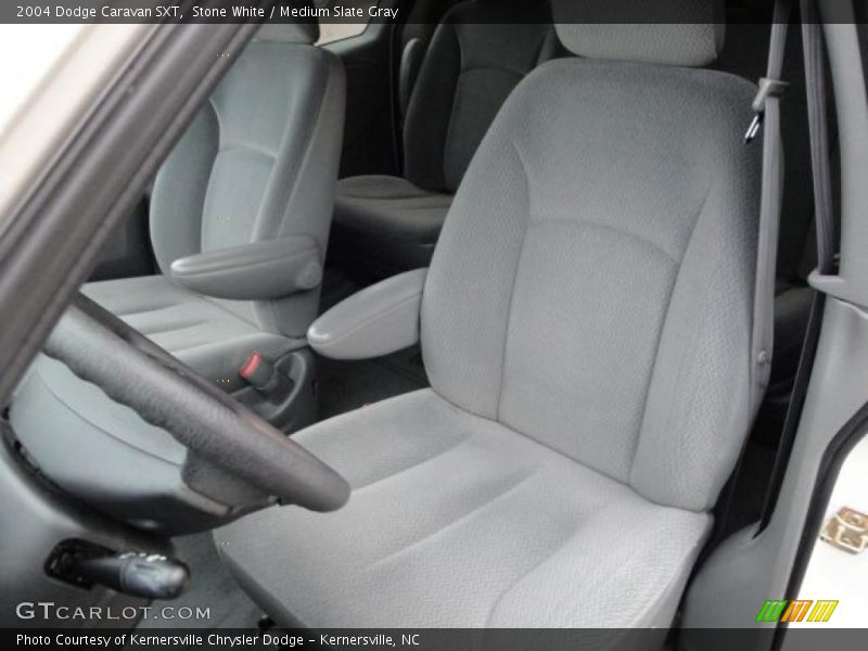 Stone White / Medium Slate Gray 2004 Dodge Caravan SXT