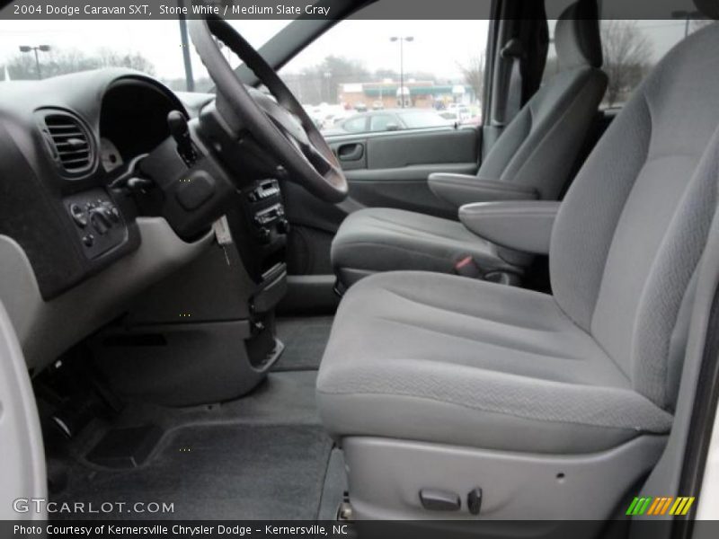 Stone White / Medium Slate Gray 2004 Dodge Caravan SXT