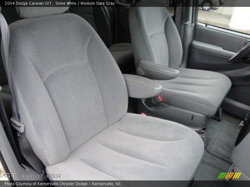 Stone White / Medium Slate Gray 2004 Dodge Caravan SXT