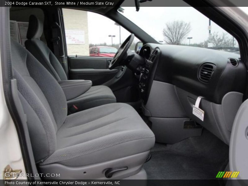 Stone White / Medium Slate Gray 2004 Dodge Caravan SXT