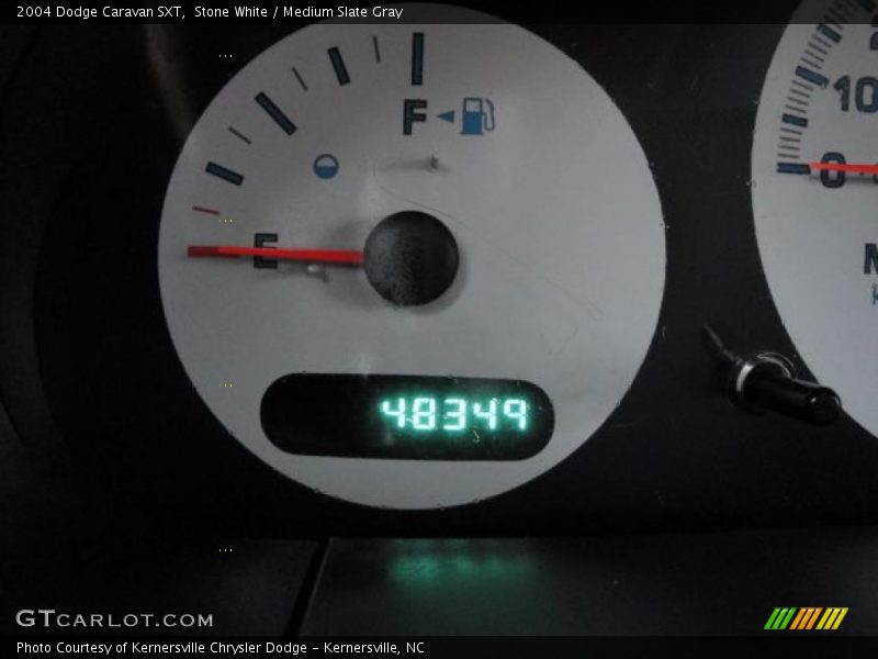 Stone White / Medium Slate Gray 2004 Dodge Caravan SXT