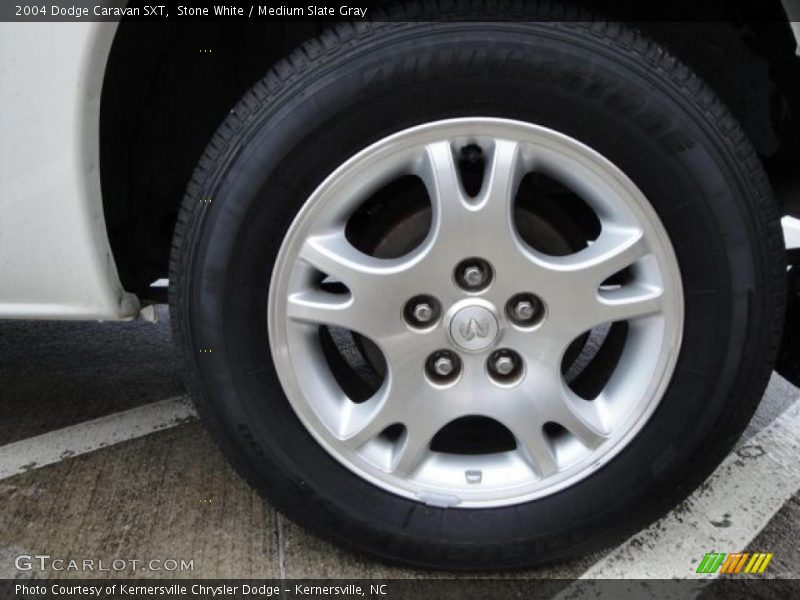 Stone White / Medium Slate Gray 2004 Dodge Caravan SXT