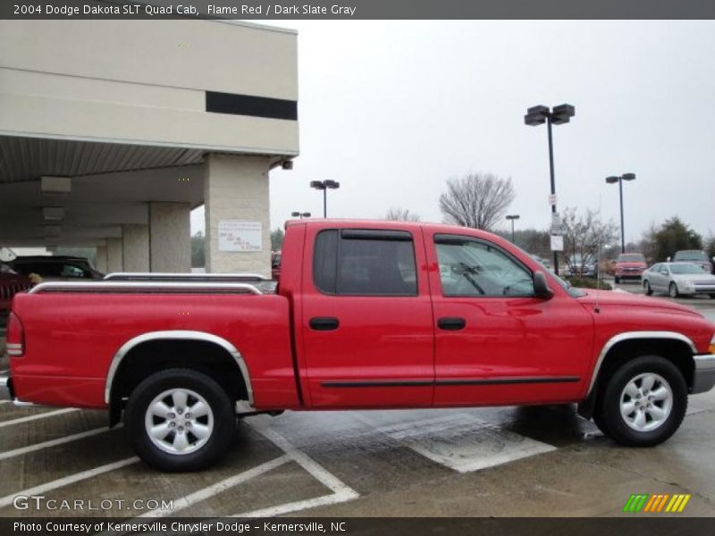 Flame Red / Dark Slate Gray 2004 Dodge Dakota SLT Quad Cab