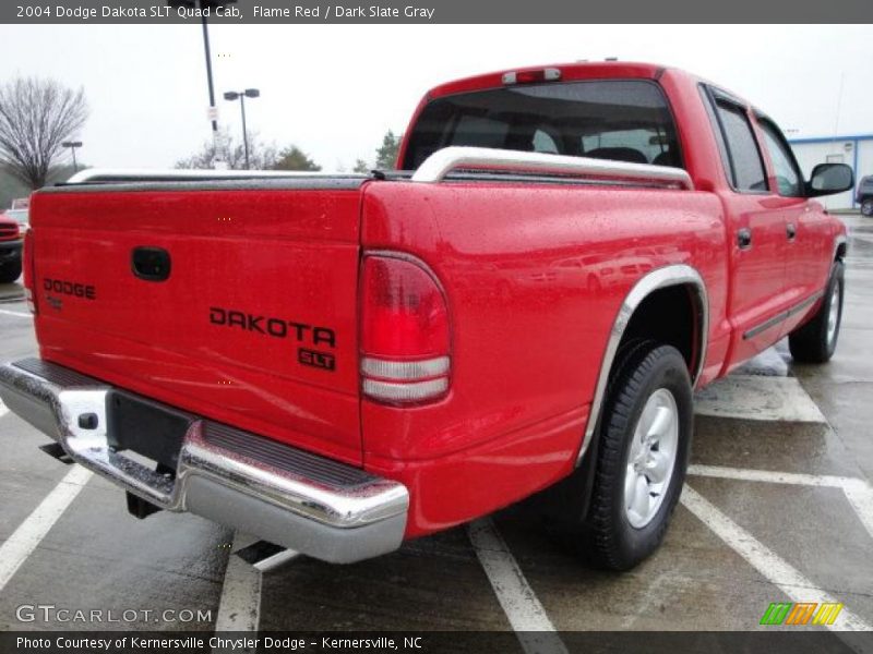 Flame Red / Dark Slate Gray 2004 Dodge Dakota SLT Quad Cab