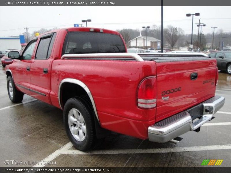 Flame Red / Dark Slate Gray 2004 Dodge Dakota SLT Quad Cab