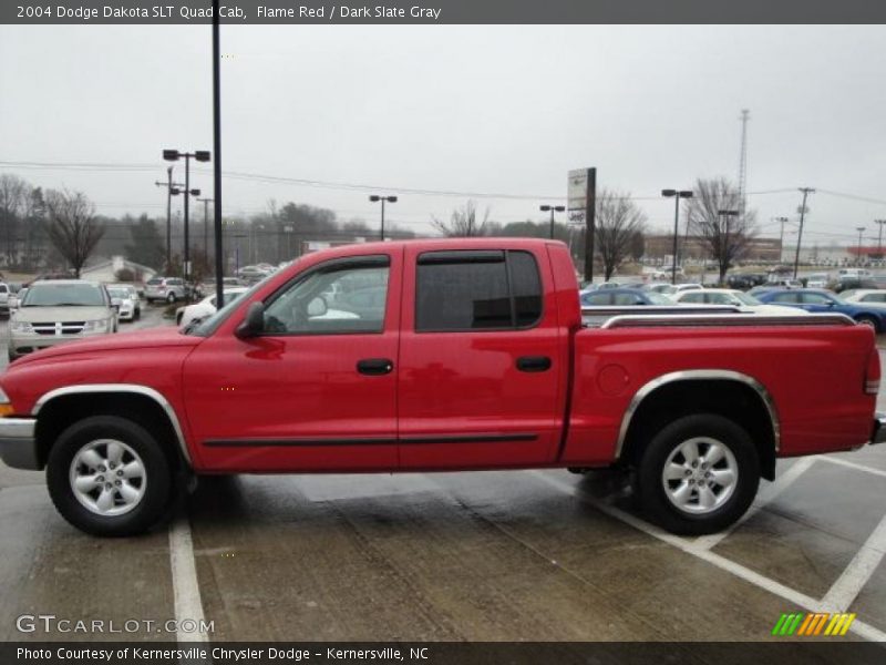 Flame Red / Dark Slate Gray 2004 Dodge Dakota SLT Quad Cab