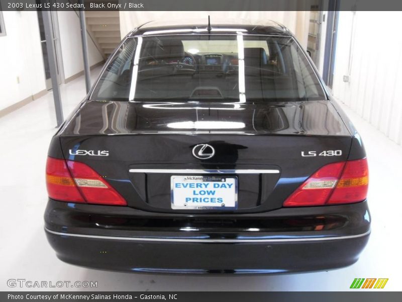 Black Onyx / Black 2003 Lexus LS 430 Sedan