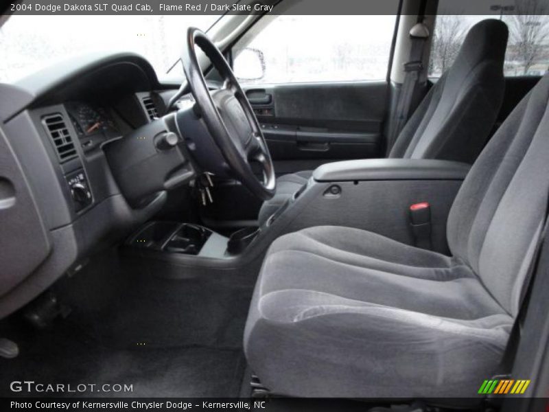Flame Red / Dark Slate Gray 2004 Dodge Dakota SLT Quad Cab