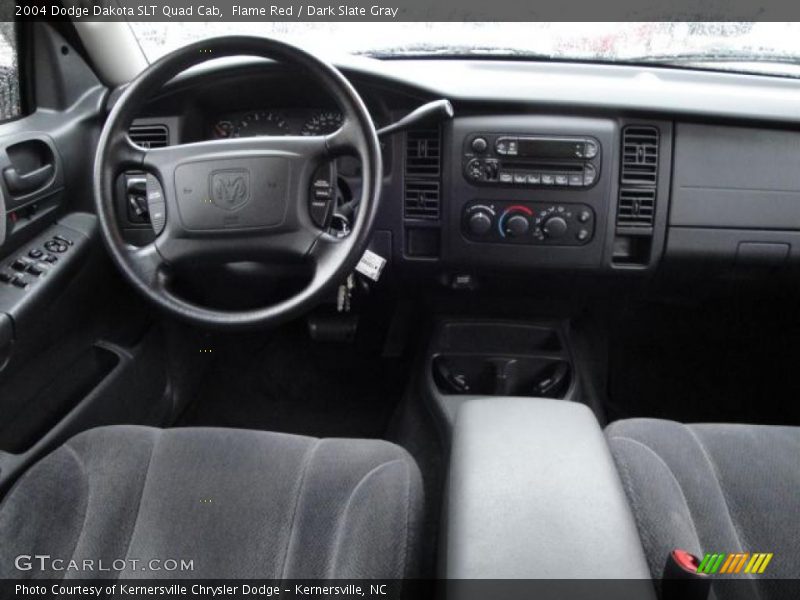 Flame Red / Dark Slate Gray 2004 Dodge Dakota SLT Quad Cab