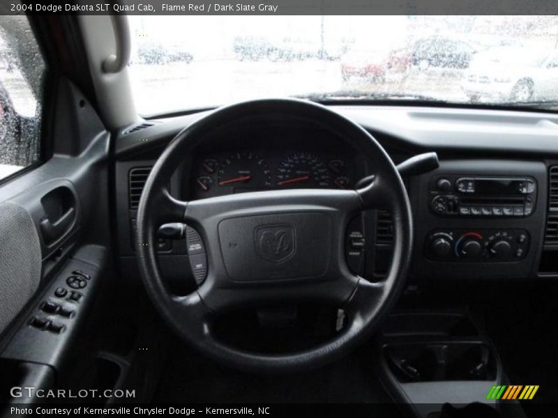 Flame Red / Dark Slate Gray 2004 Dodge Dakota SLT Quad Cab