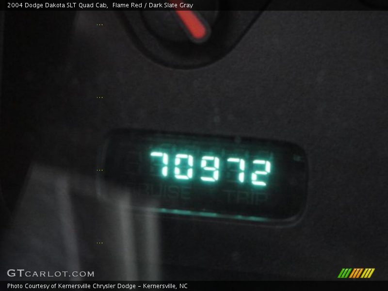 Flame Red / Dark Slate Gray 2004 Dodge Dakota SLT Quad Cab