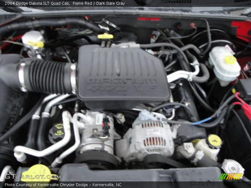 Flame Red / Dark Slate Gray 2004 Dodge Dakota SLT Quad Cab