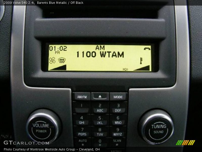 Barents Blue Metallic / Off Black 2009 Volvo S40 2.4i