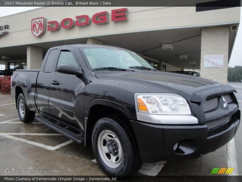 Brilliant Black / Slate 2007 Mitsubishi Raider LS Double Cab