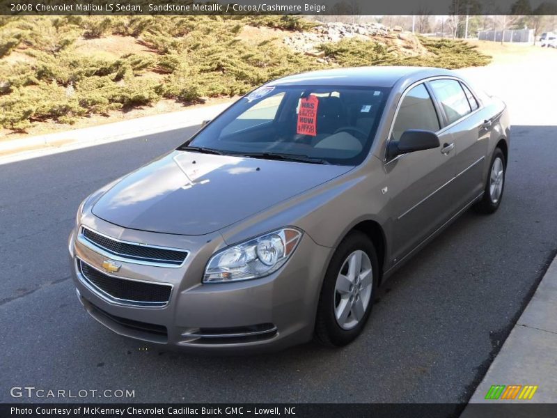 Sandstone Metallic / Cocoa/Cashmere Beige 2008 Chevrolet Malibu LS Sedan