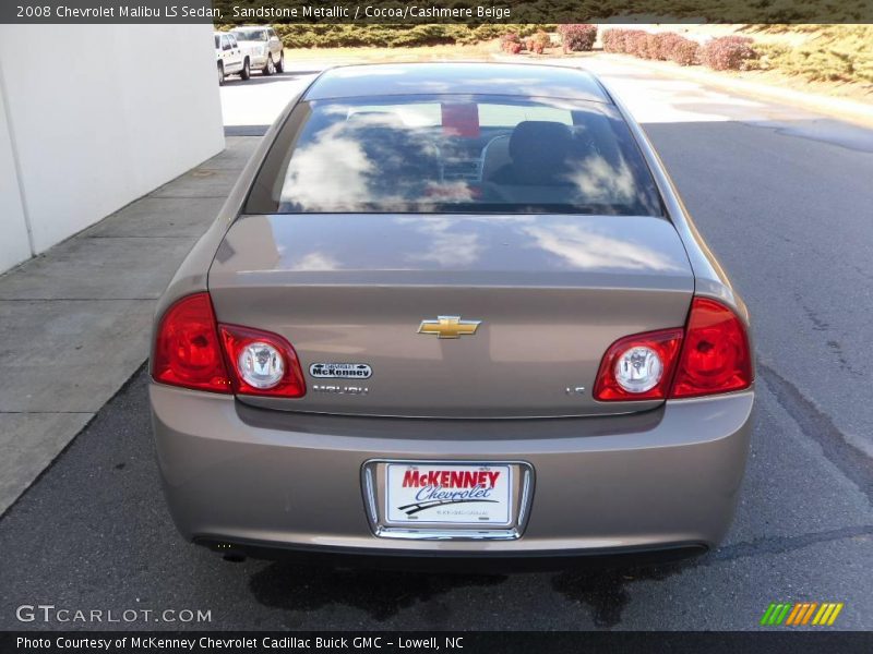 Sandstone Metallic / Cocoa/Cashmere Beige 2008 Chevrolet Malibu LS Sedan