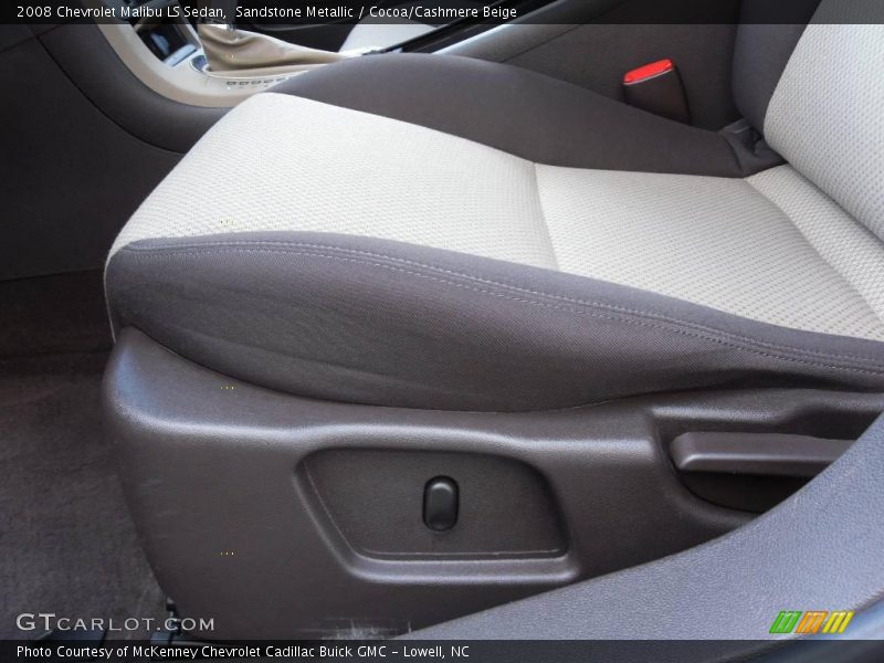 Sandstone Metallic / Cocoa/Cashmere Beige 2008 Chevrolet Malibu LS Sedan