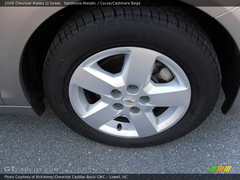 Sandstone Metallic / Cocoa/Cashmere Beige 2008 Chevrolet Malibu LS Sedan