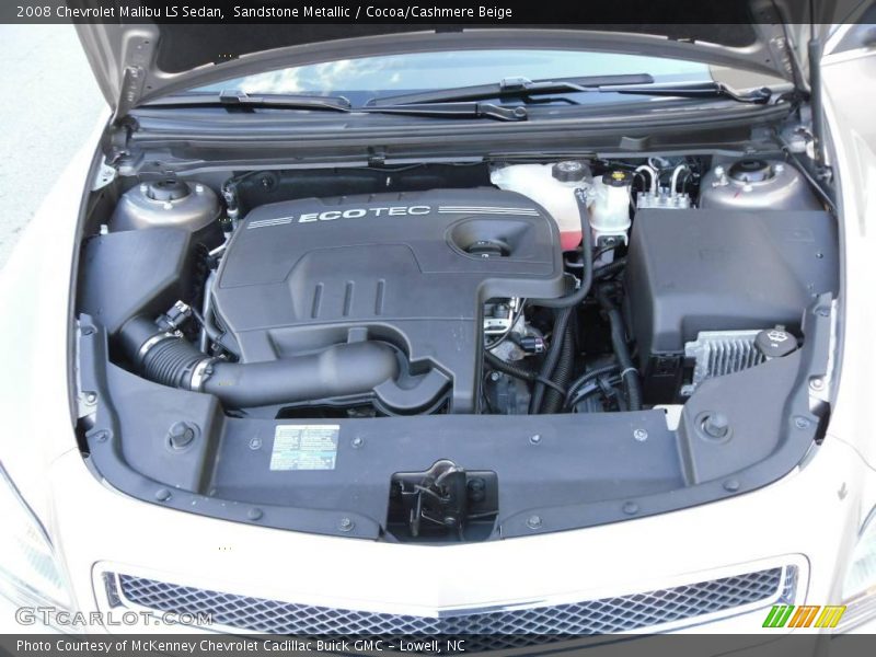 Sandstone Metallic / Cocoa/Cashmere Beige 2008 Chevrolet Malibu LS Sedan