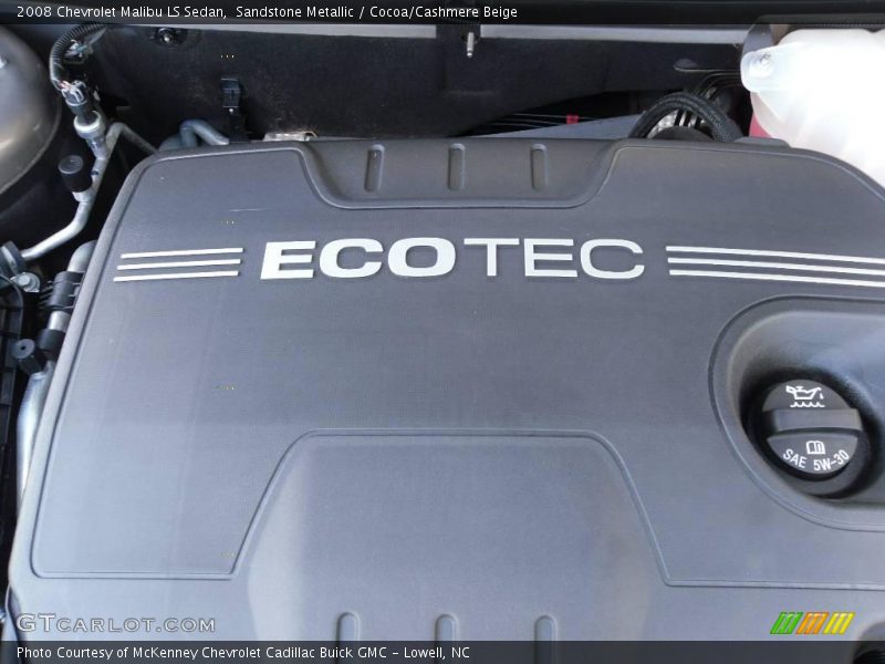 Sandstone Metallic / Cocoa/Cashmere Beige 2008 Chevrolet Malibu LS Sedan