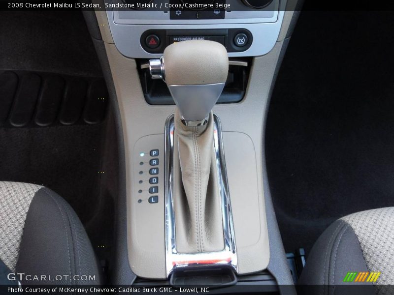 Sandstone Metallic / Cocoa/Cashmere Beige 2008 Chevrolet Malibu LS Sedan