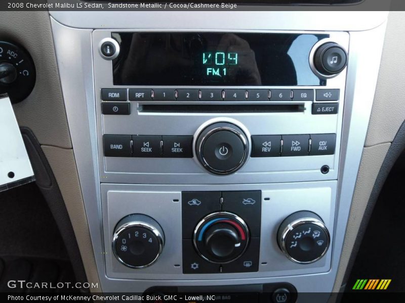 Sandstone Metallic / Cocoa/Cashmere Beige 2008 Chevrolet Malibu LS Sedan