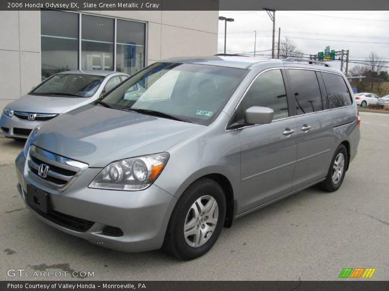 Slate Green Metallic / Gray 2006 Honda Odyssey EX