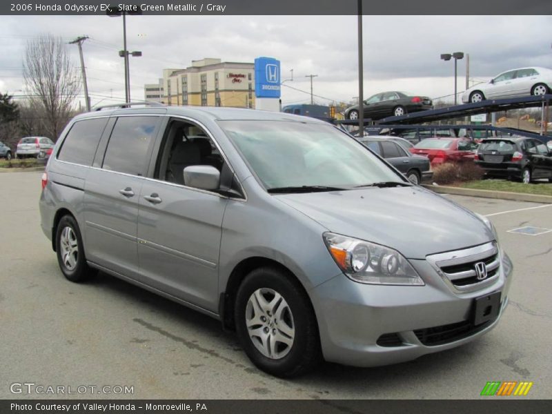 Slate Green Metallic / Gray 2006 Honda Odyssey EX