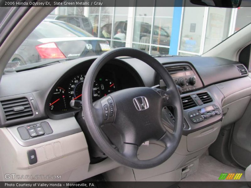 Slate Green Metallic / Gray 2006 Honda Odyssey EX
