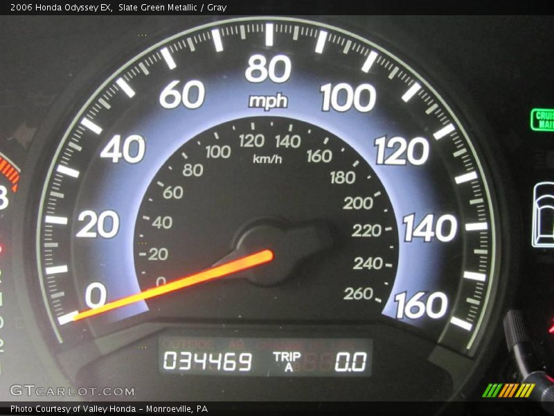 Slate Green Metallic / Gray 2006 Honda Odyssey EX