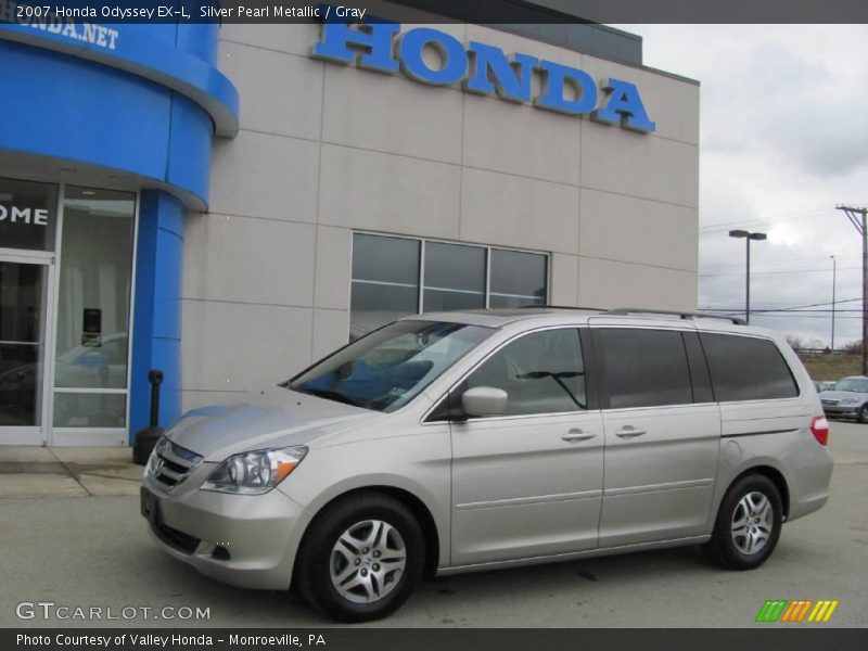 Silver Pearl Metallic / Gray 2007 Honda Odyssey EX-L
