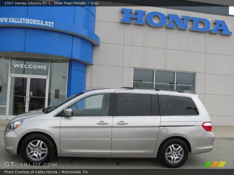 Silver Pearl Metallic / Gray 2007 Honda Odyssey EX-L