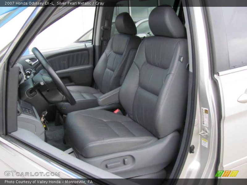 Silver Pearl Metallic / Gray 2007 Honda Odyssey EX-L