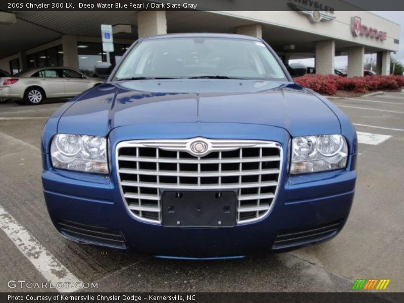 Deep Water Blue Pearl / Dark Slate Gray 2009 Chrysler 300 LX
