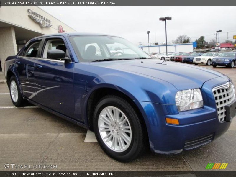 Deep Water Blue Pearl / Dark Slate Gray 2009 Chrysler 300 LX