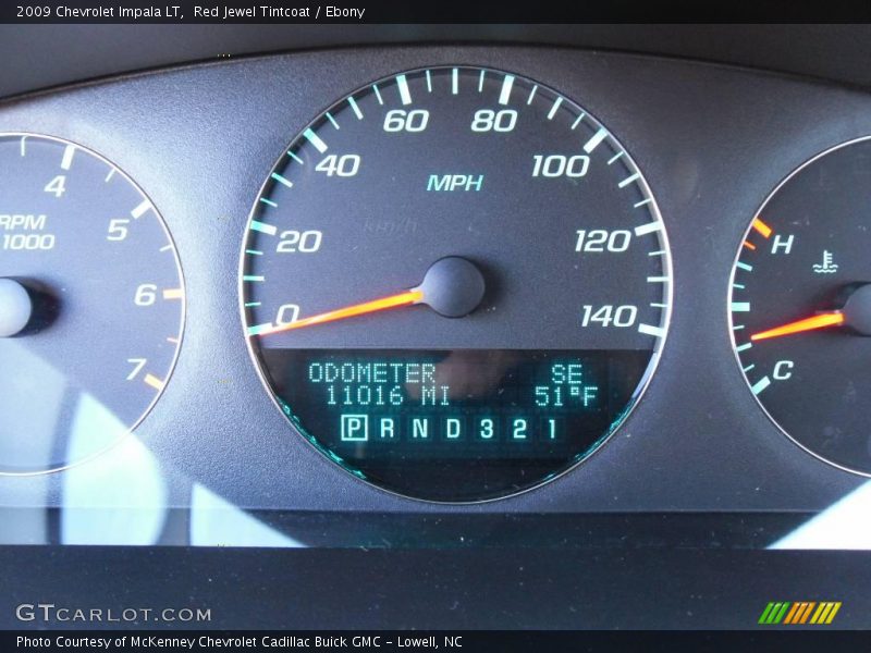 Red Jewel Tintcoat / Ebony 2009 Chevrolet Impala LT