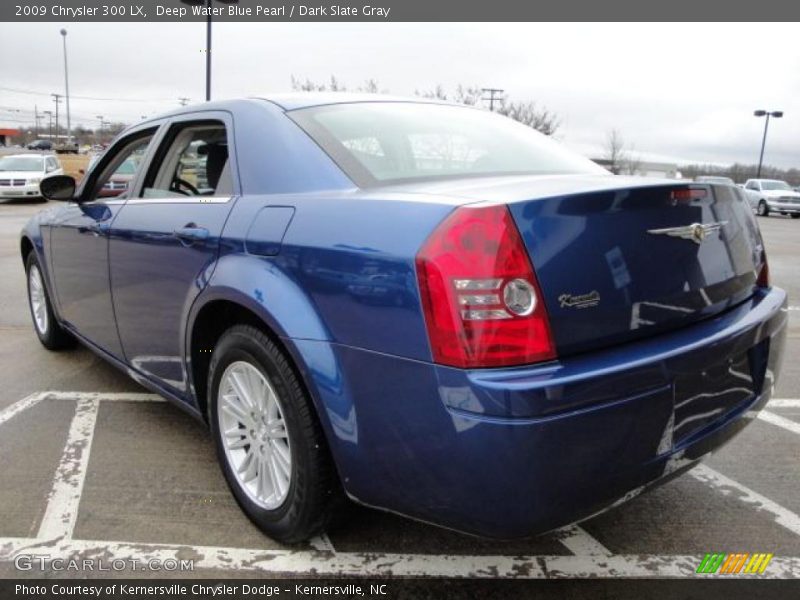 Deep Water Blue Pearl / Dark Slate Gray 2009 Chrysler 300 LX