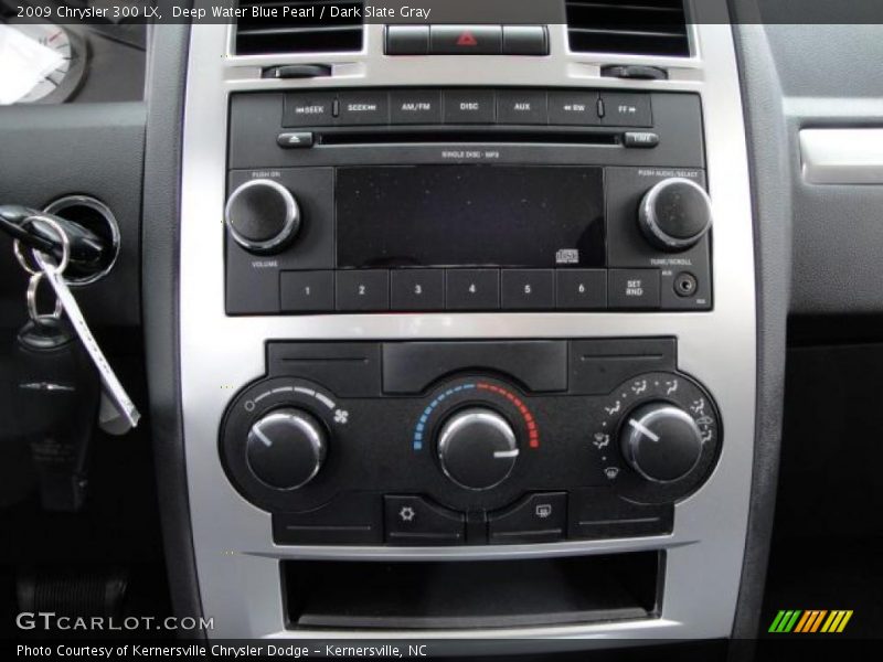 Deep Water Blue Pearl / Dark Slate Gray 2009 Chrysler 300 LX