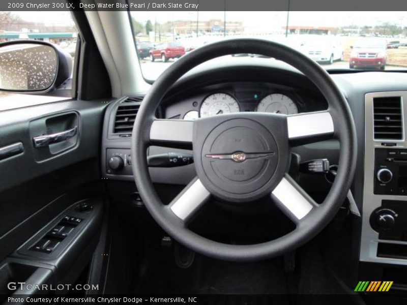 Deep Water Blue Pearl / Dark Slate Gray 2009 Chrysler 300 LX