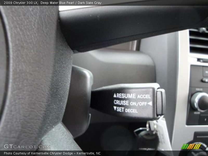 Deep Water Blue Pearl / Dark Slate Gray 2009 Chrysler 300 LX