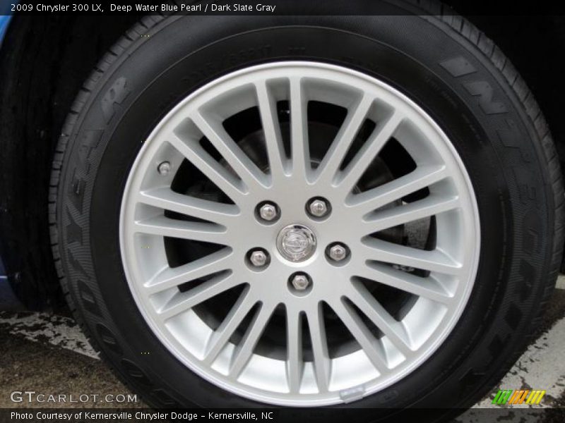 Deep Water Blue Pearl / Dark Slate Gray 2009 Chrysler 300 LX