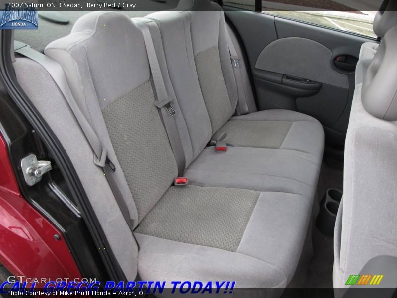 Berry Red / Gray 2007 Saturn ION 3 Sedan