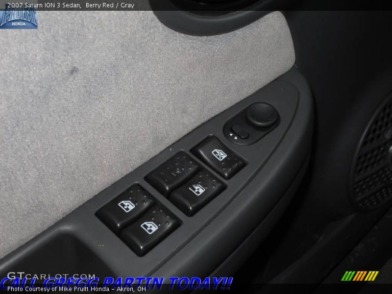 Berry Red / Gray 2007 Saturn ION 3 Sedan