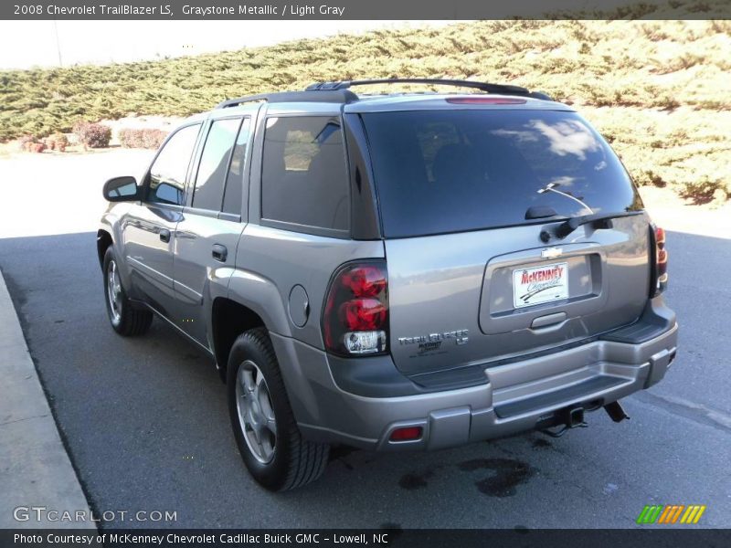 Graystone Metallic / Light Gray 2008 Chevrolet TrailBlazer LS