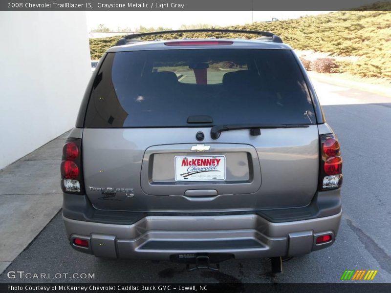 Graystone Metallic / Light Gray 2008 Chevrolet TrailBlazer LS