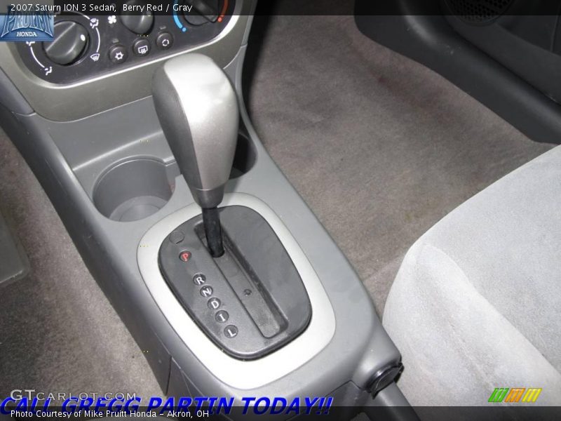 Berry Red / Gray 2007 Saturn ION 3 Sedan