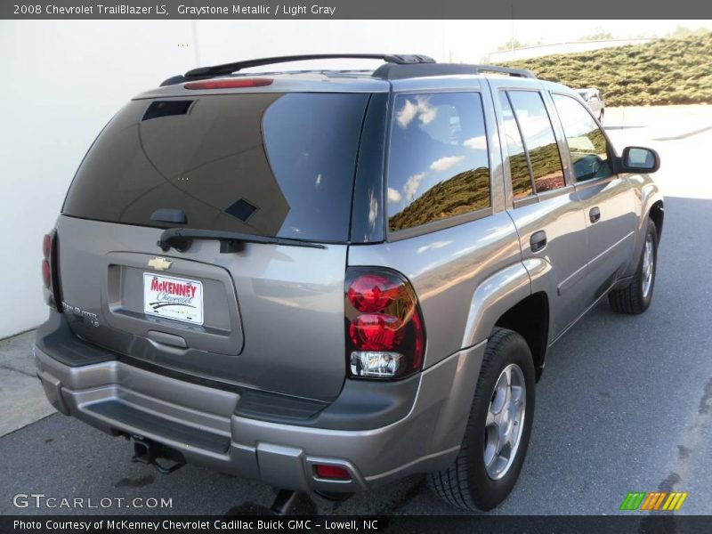 Graystone Metallic / Light Gray 2008 Chevrolet TrailBlazer LS