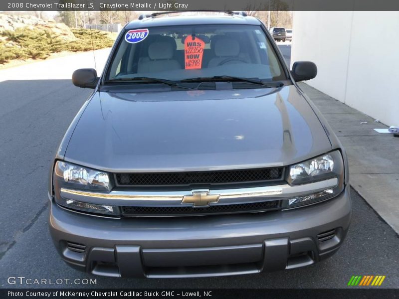 Graystone Metallic / Light Gray 2008 Chevrolet TrailBlazer LS
